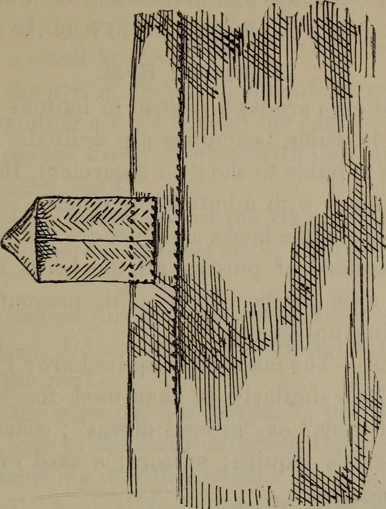 An illustration from Home and school sewing, 1901, leaf 136