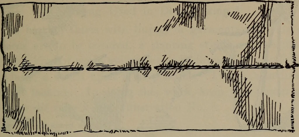 An illustration from Home and school sewing, 1901, leaf 24