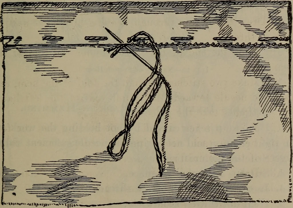 An illustration from Home and school sewing, 1901, leaf 30