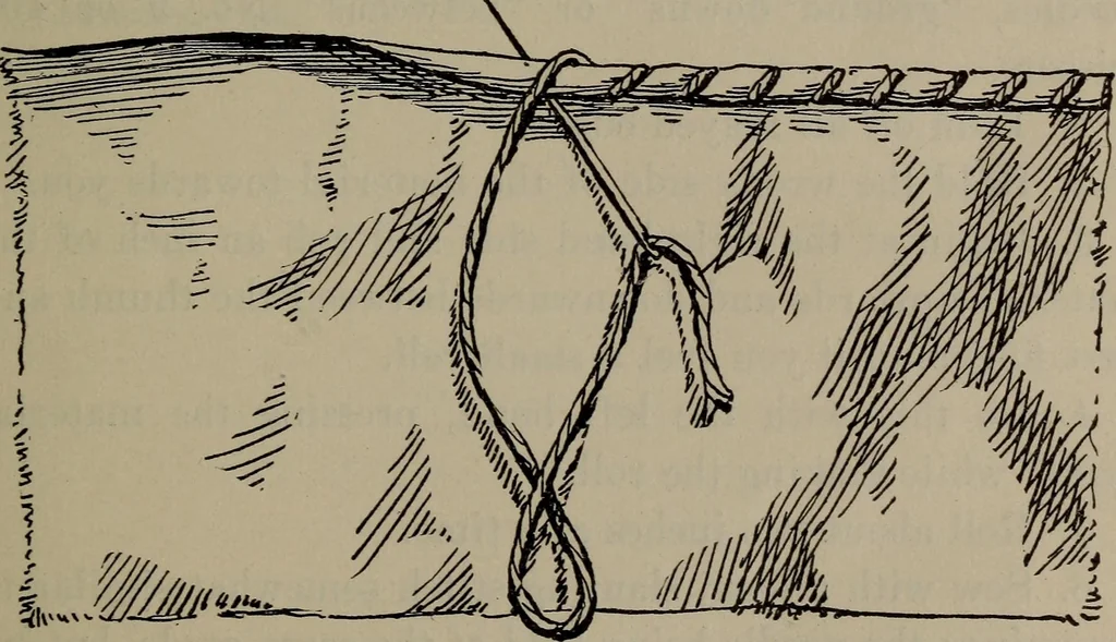 An illustration from Home and school sewing, 1901, leaf 32