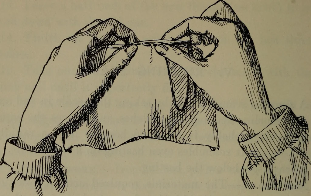 An illustration from Home and school sewing, 1901, leaf 39