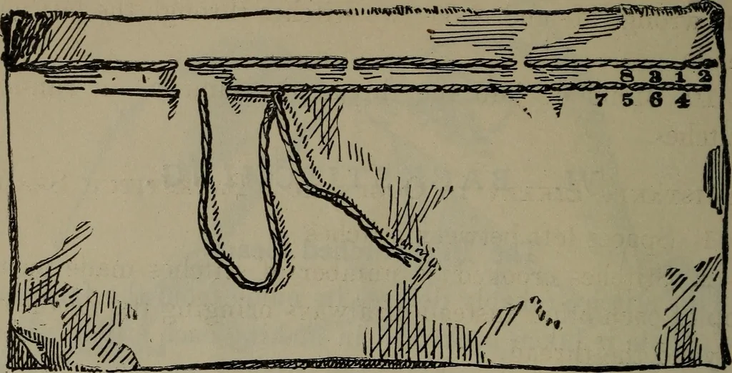 An illustration from Home and school sewing, 1901, leaf 41
