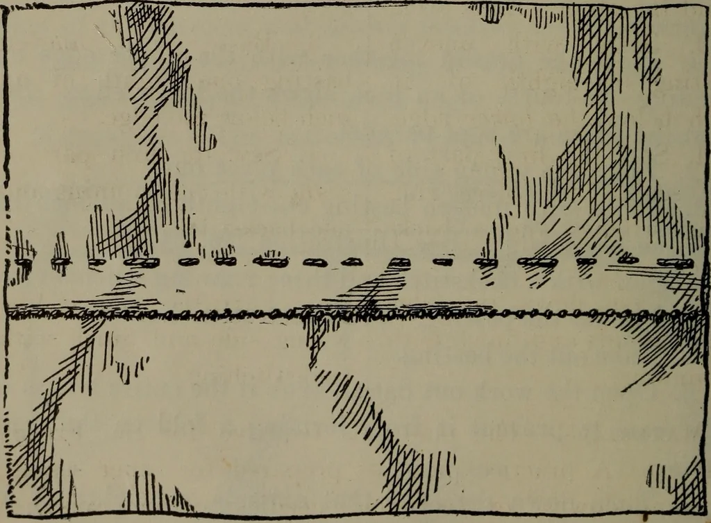 An illustration from Home and school sewing, 1901, leaf 53