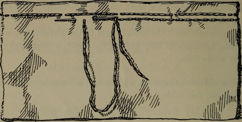 An illustration from Home and school sewing, 1901, leaf 55