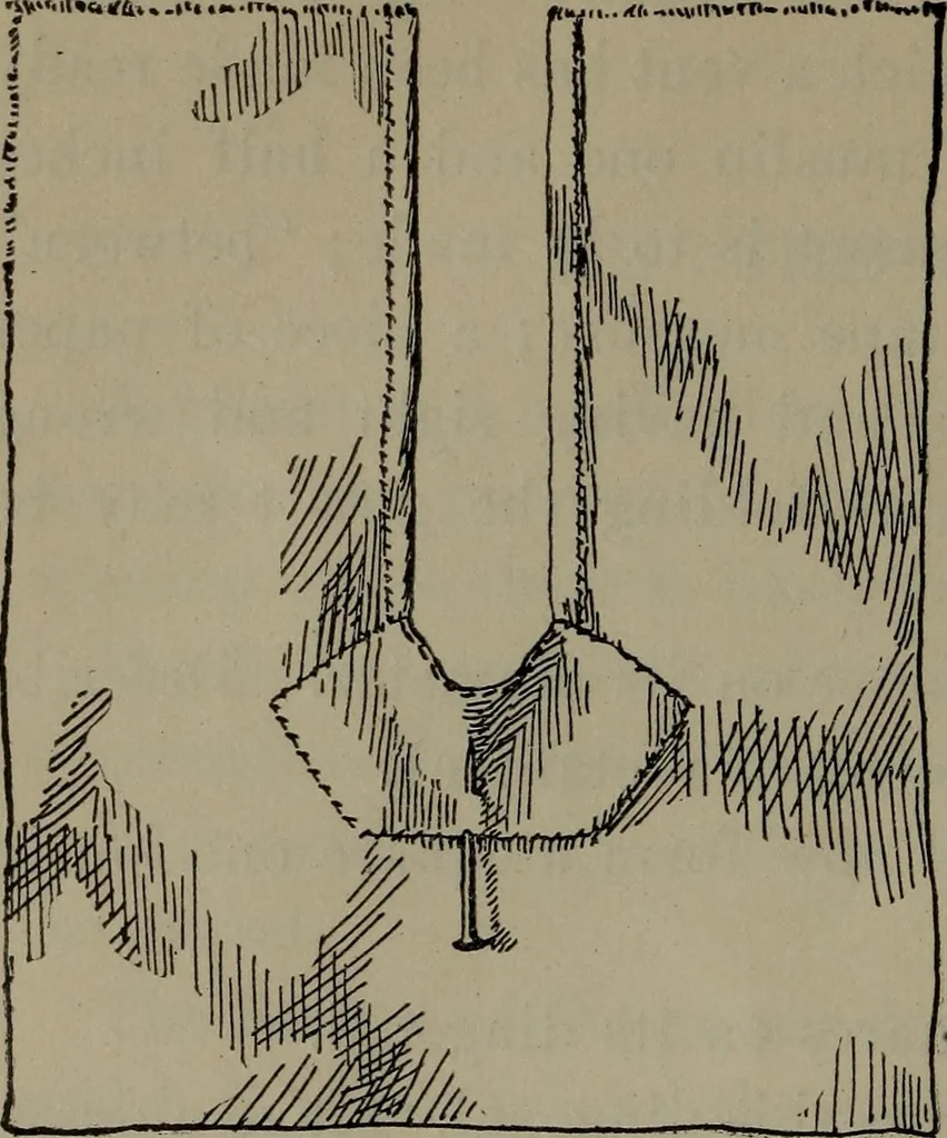 An illustration from Home and school sewing, 1901, leaf 63