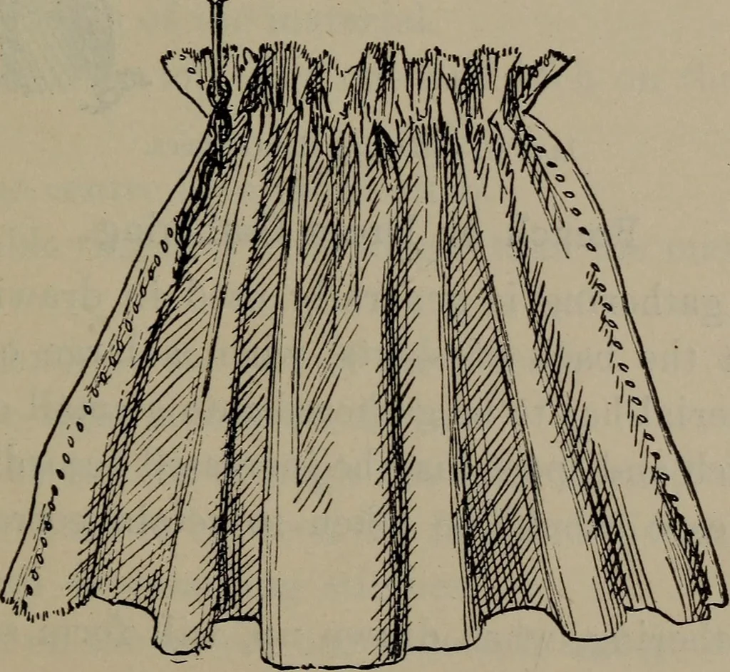 An illustration from Home and school sewing, 1901, leaf 80