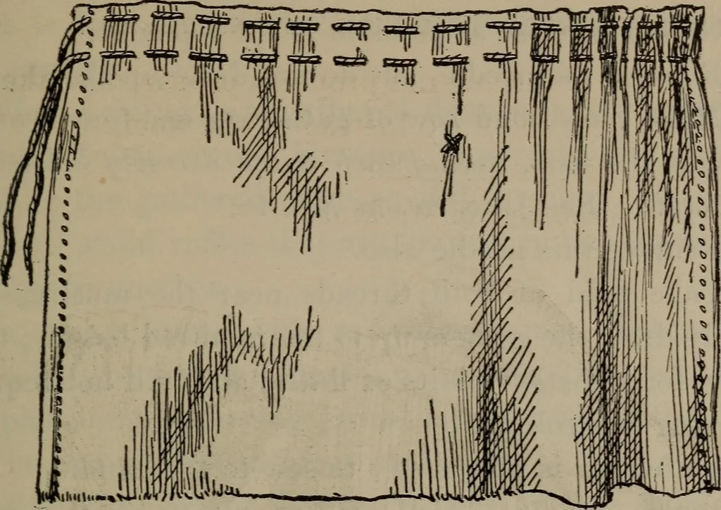 An illustration from Home and school sewing, 1901, leaf 82