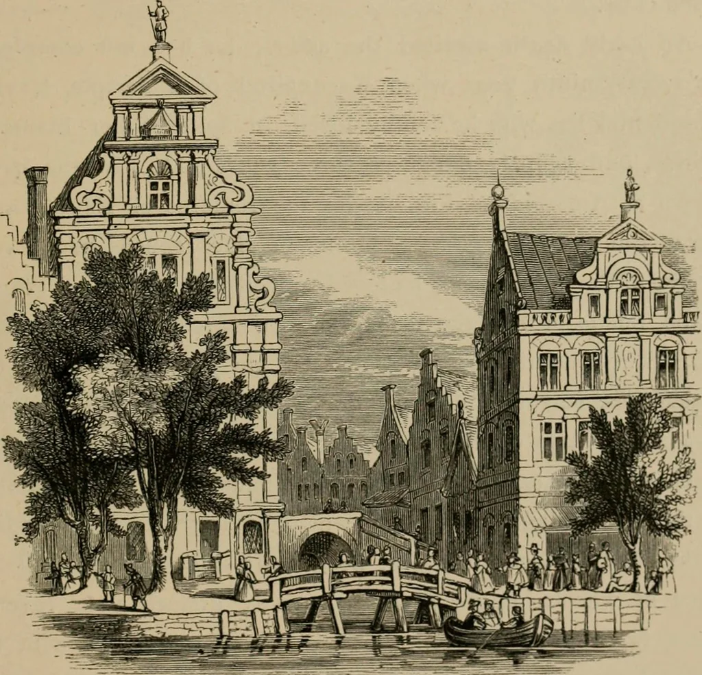 An illustration from Homes, haunts, and works of Rubens, Vandyke, Rembrandt, and Cuyp; the Dutch genre-painters; Michael Angelo and Raffaelle. Being a series of art-rambles in Belgium, Holland and Italy, 1872, leaf 178