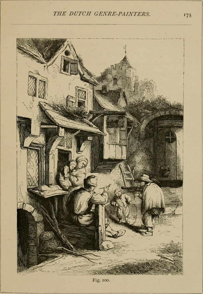 An illustration from Homes, haunts, and works of Rubens, Vandyke, Rembrandt, and Cuyp; the Dutch genre-painters; Michael Angelo and Raffaelle. Being a series of art-rambles in Belgium, Holland and Italy, 1872, leaf 192