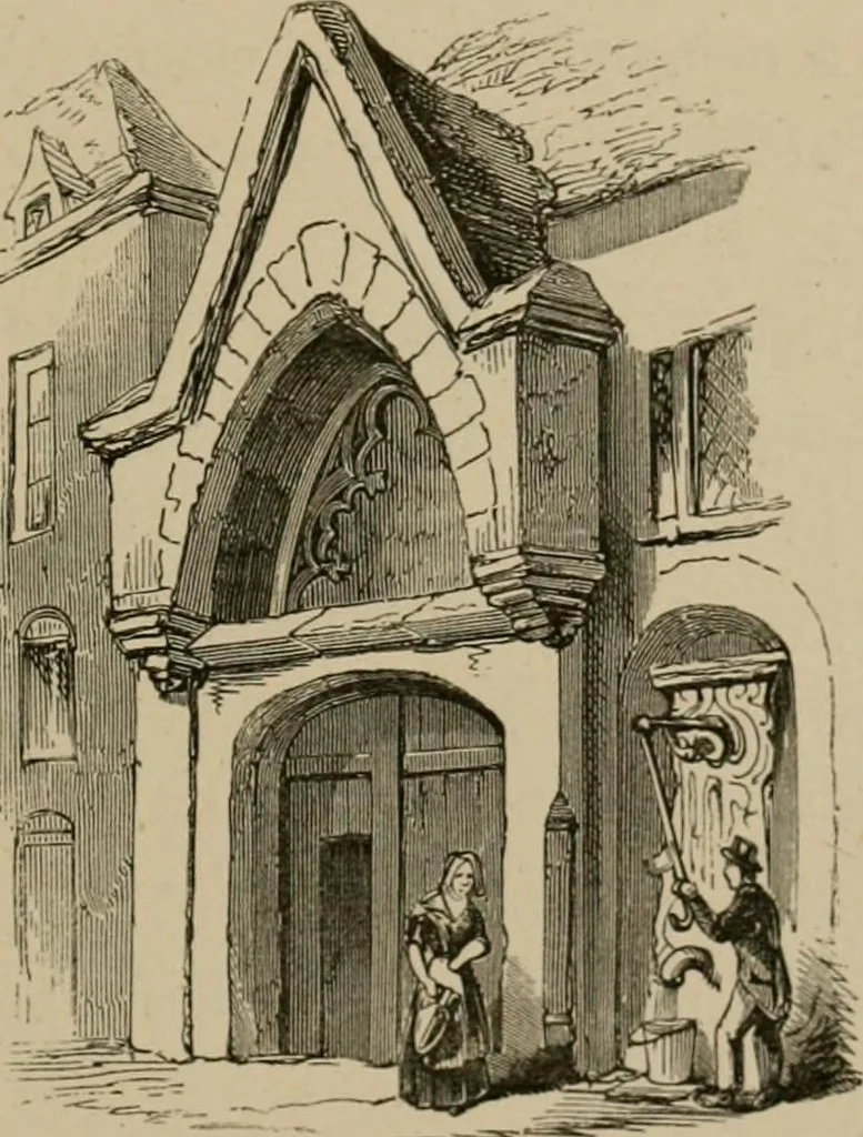 An illustration from Homes, haunts, and works of Rubens, Vandyke, Rembrandt, and Cuyp; the Dutch genre-painters; Michael Angelo and Raffaelle. Being a series of art-rambles in Belgium, Holland and Italy, 1872, leaf 196