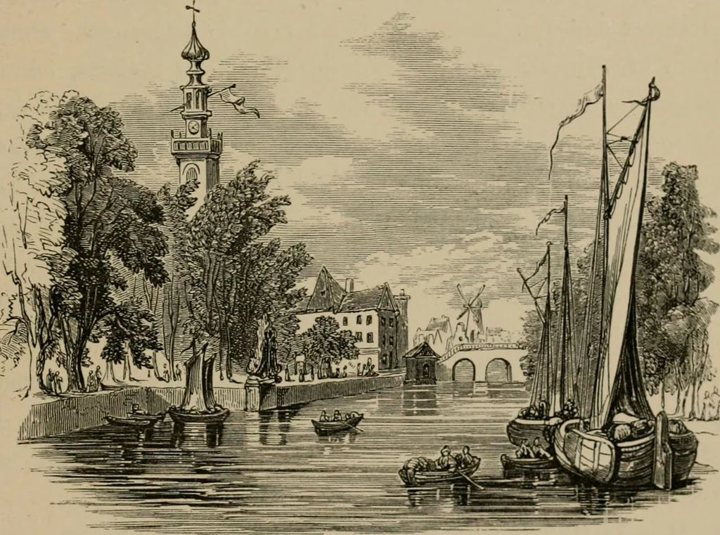 An illustration from Homes, haunts, and works of Rubens, Vandyke, Rembrandt, and Cuyp; the Dutch genre-painters; Michael Angelo and Raffaelle. Being a series of art-rambles in Belgium, Holland and Italy, 1872, leaf 198