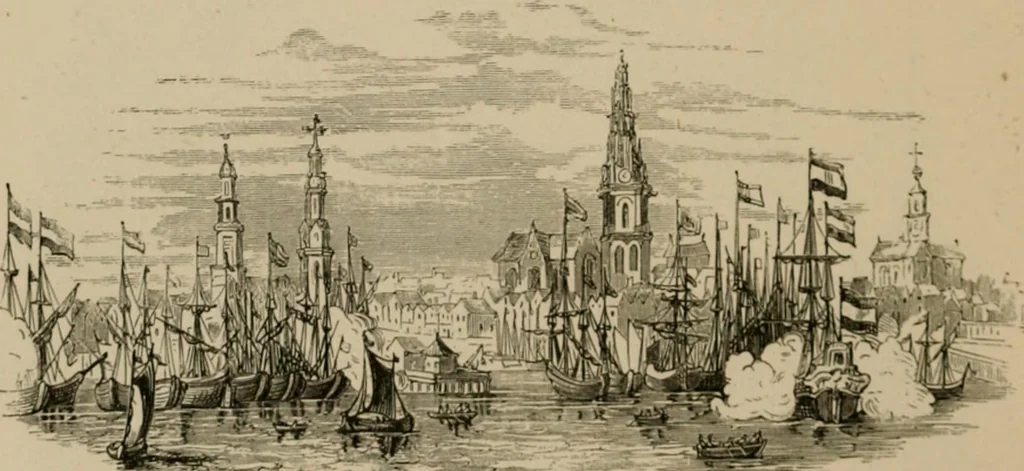 An illustration from Homes, haunts, and works of Rubens, Vandyke, Rembrandt, and Cuyp; the Dutch genre-painters; Michael Angelo and Raffaelle. Being a series of art-rambles in Belgium, Holland and Italy, 1872, leaf 209
