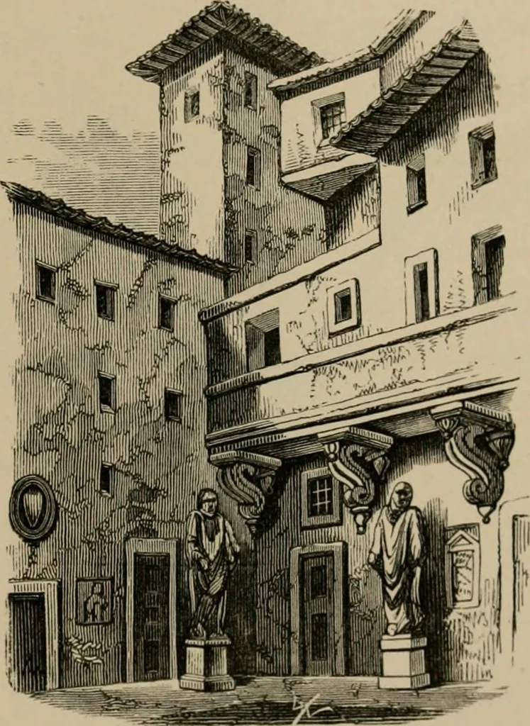 An illustration from Homes, haunts, and works of Rubens, Vandyke, Rembrandt, and Cuyp; the Dutch genre-painters; Michael Angelo and Raffaelle. Being a series of art-rambles in Belgium, Holland and Italy, 1872, leaf 252