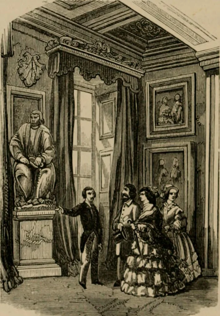 An illustration from Homes, haunts, and works of Rubens, Vandyke, Rembrandt, and Cuyp; the Dutch genre-painters; Michael Angelo and Raffaelle. Being a series of art-rambles in Belgium, Holland and Italy, 1872, leaf 255