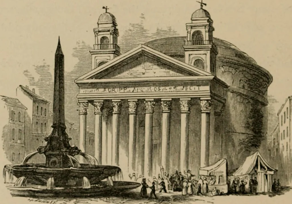 An illustration from Homes, haunts, and works of Rubens, Vandyke, Rembrandt, and Cuyp; the Dutch genre-painters; Michael Angelo and Raffaelle. Being a series of art-rambles in Belgium, Holland and Italy, 1872, leaf 275