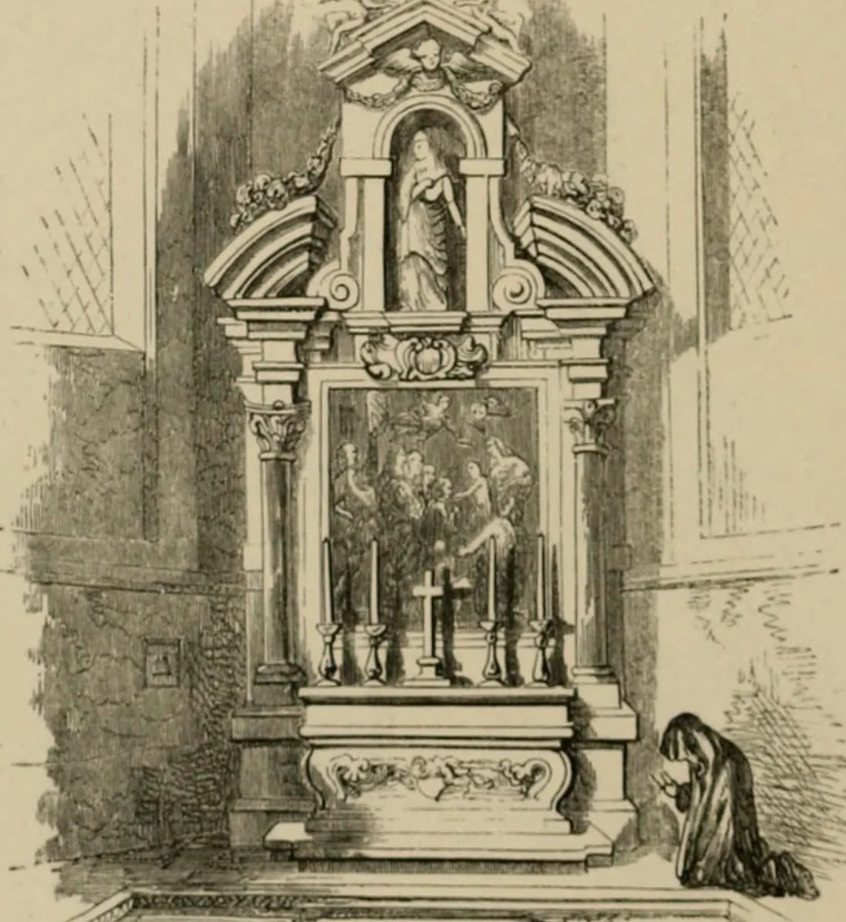 An illustration from Homes, haunts, and works of Rubens, Vandyke, Rembrandt, and Cuyp; the Dutch genre-painters; Michael Angelo and Raffaelle. Being a series of art-rambles in Belgium, Holland and Italy, 1872, leaf 51