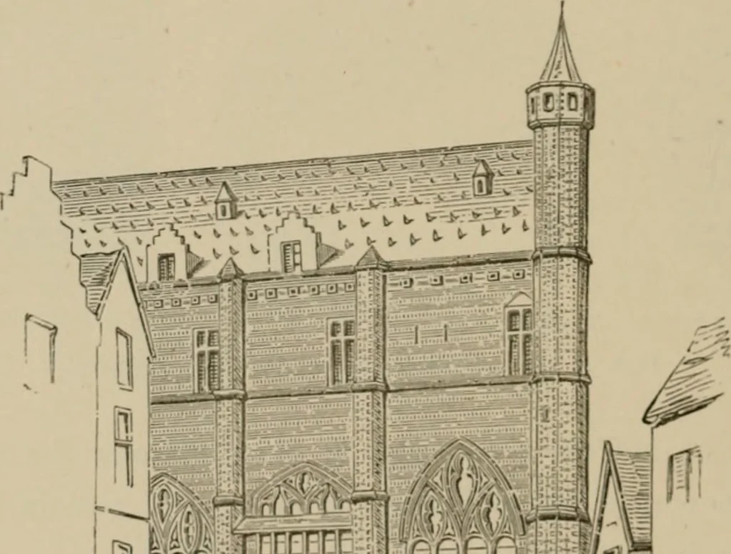An illustration from Homes, haunts, and works of Rubens, Vandyke, Rembrandt, and Cuyp; the Dutch genre-painters; Michael Angelo and Raffaelle. Being a series of art-rambles in Belgium, Holland and Italy, 1872, leaf 81