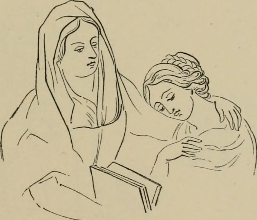 An illustration from Homes, haunts, and works of Rubens, Vandyke, Rembrandt, and Cuyp; the Dutch genre-painters; Michael Angelo and Raffaelle. Being a series of art-rambles in Belgium, Holland and Italy, 1872, leaf 82
