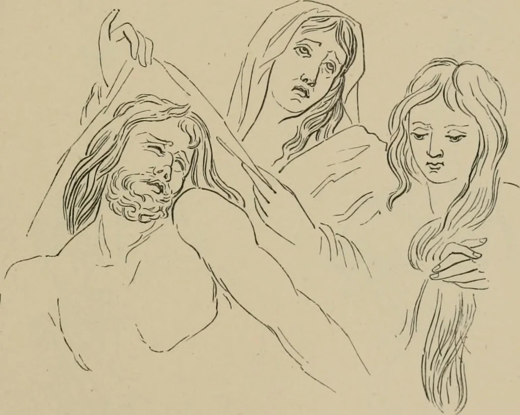 An illustration from Homes, haunts, and works of Rubens, Vandyke, Rembrandt, and Cuyp; the Dutch genre-painters; Michael Angelo and Raffaelle. Being a series of art-rambles in Belgium, Holland and Italy, 1872, leaf 84
