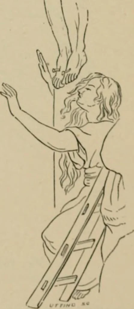 An illustration from Homes, haunts, and works of Rubens, Vandyke, Rembrandt, and Cuyp; the Dutch genre-painters; Michael Angelo and Raffaelle. Being a series of art-rambles in Belgium, Holland and Italy, 1872, leaf 85