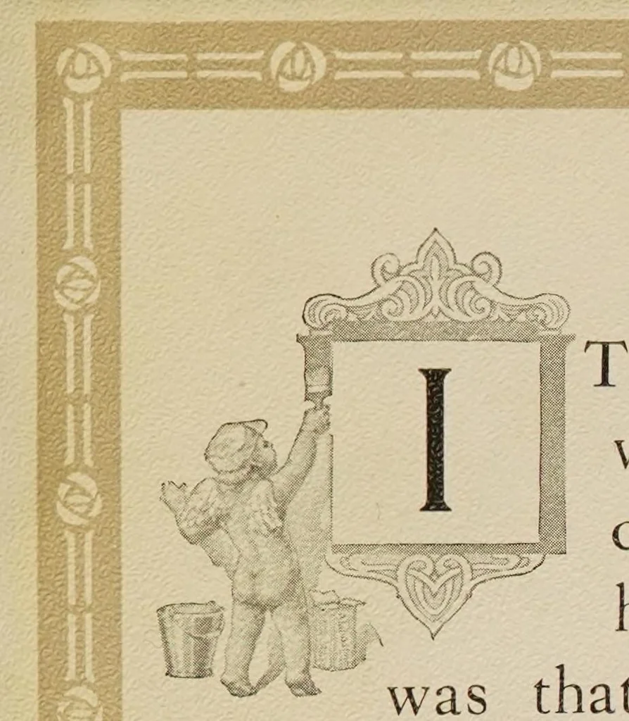 An illustration from Homes healthful and beautiful : sane & sanitary decoration of homes, illustrated with designs in Alabastine tints with descriptive letter press, 1906, leaf 13