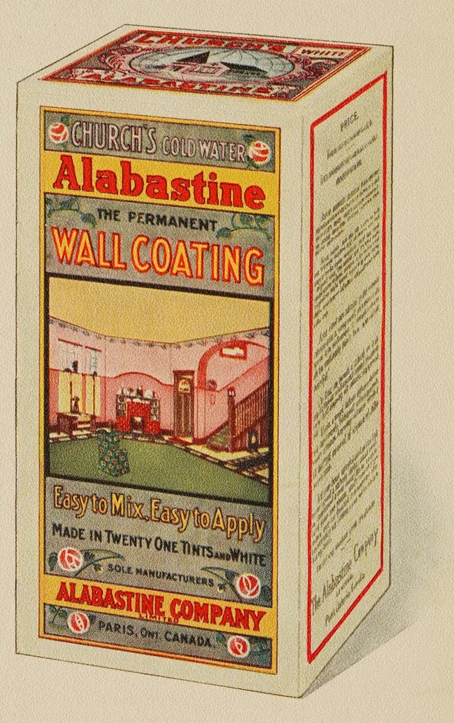An illustration from Homes healthful and beautiful : sane & sanitary decoration of homes, illustrated with designs in Alabastine tints with descriptive letter press, 1906, leaf 38