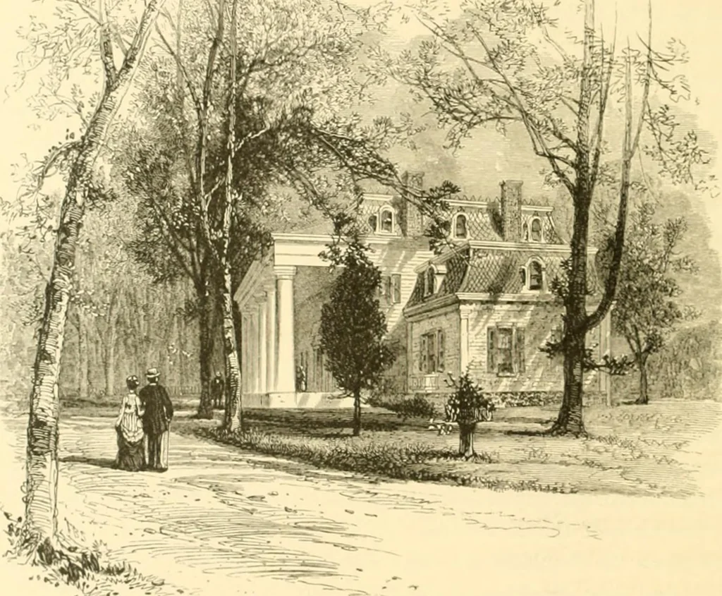 An illustration from The homes of America : with one hundred and three illustrations, 1879, leaf 101