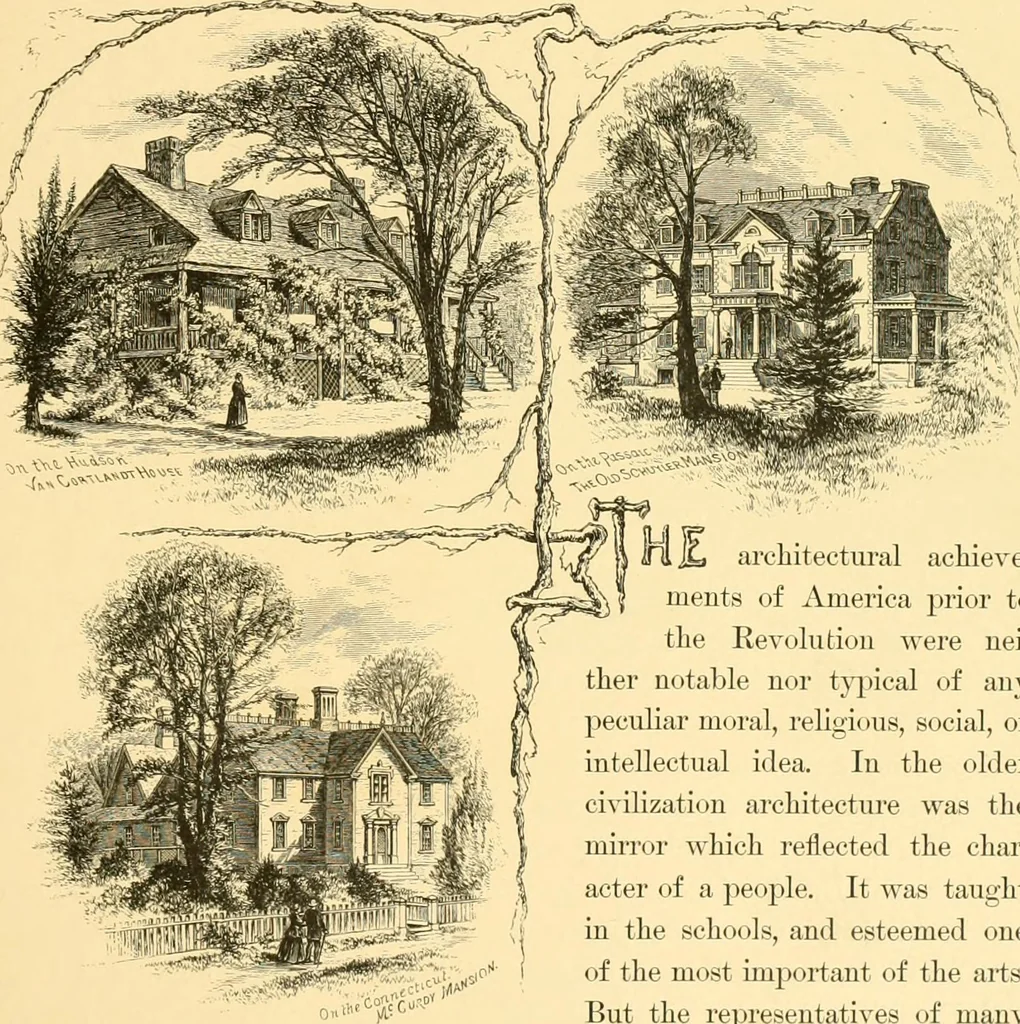 An illustration from The homes of America : with one hundred and three illustrations, 1879, leaf 12
