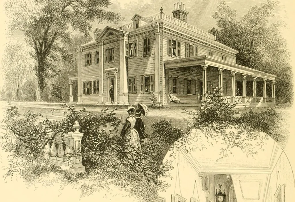 An illustration from The homes of America : with one hundred and three illustrations, 1879, leaf 137