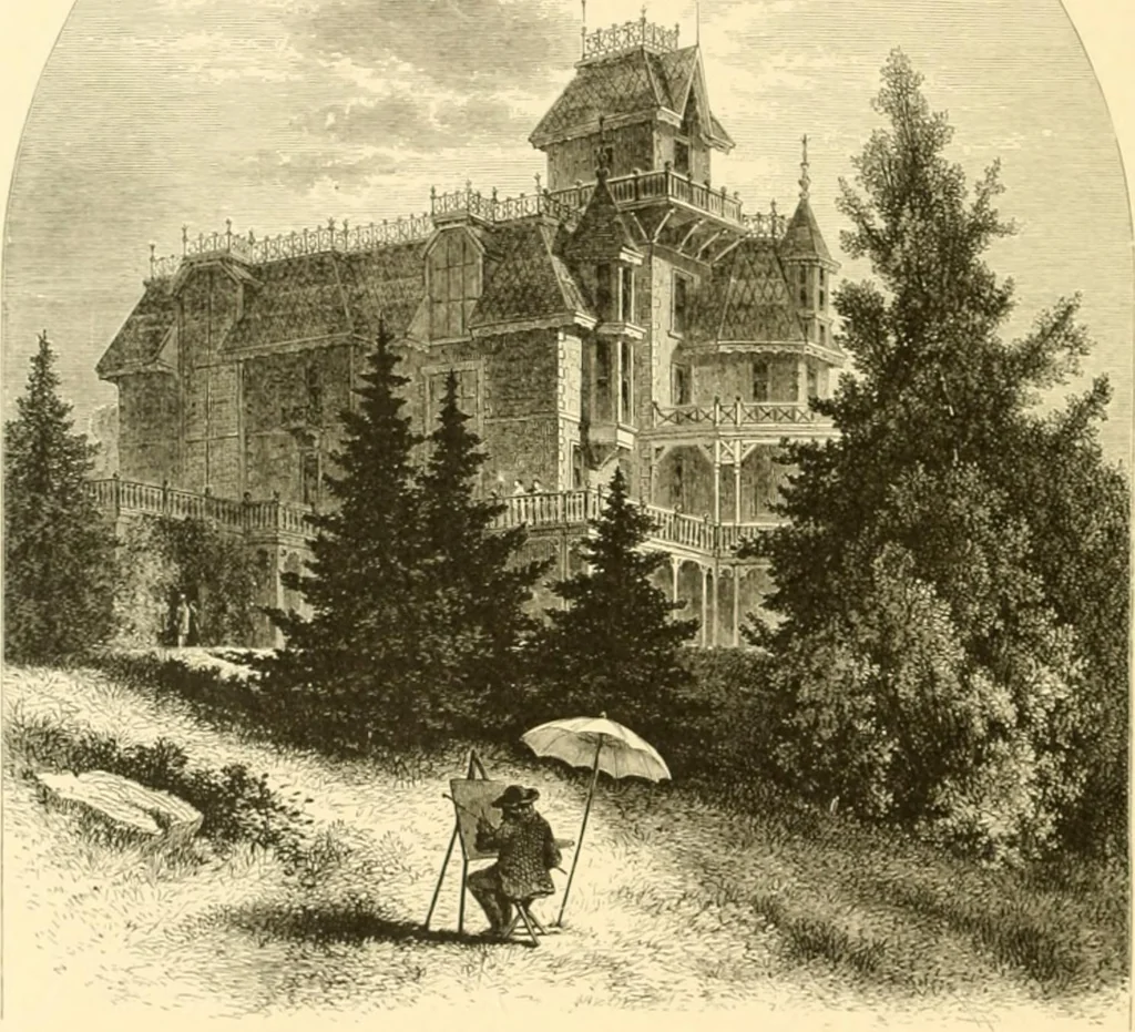 An illustration from The homes of America : with one hundred and three illustrations, 1879, leaf 153