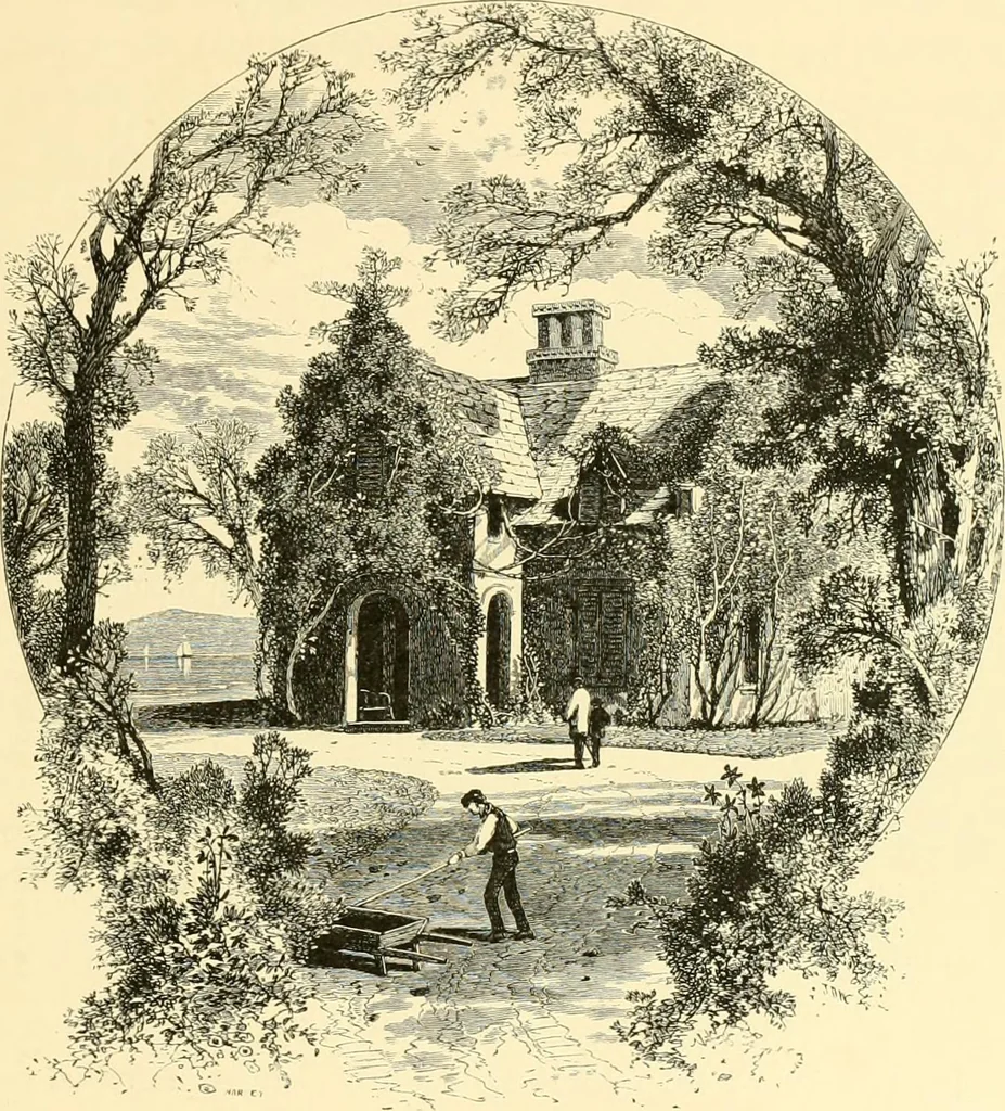 An illustration from The homes of America : with one hundred and three illustrations, 1879, leaf 156