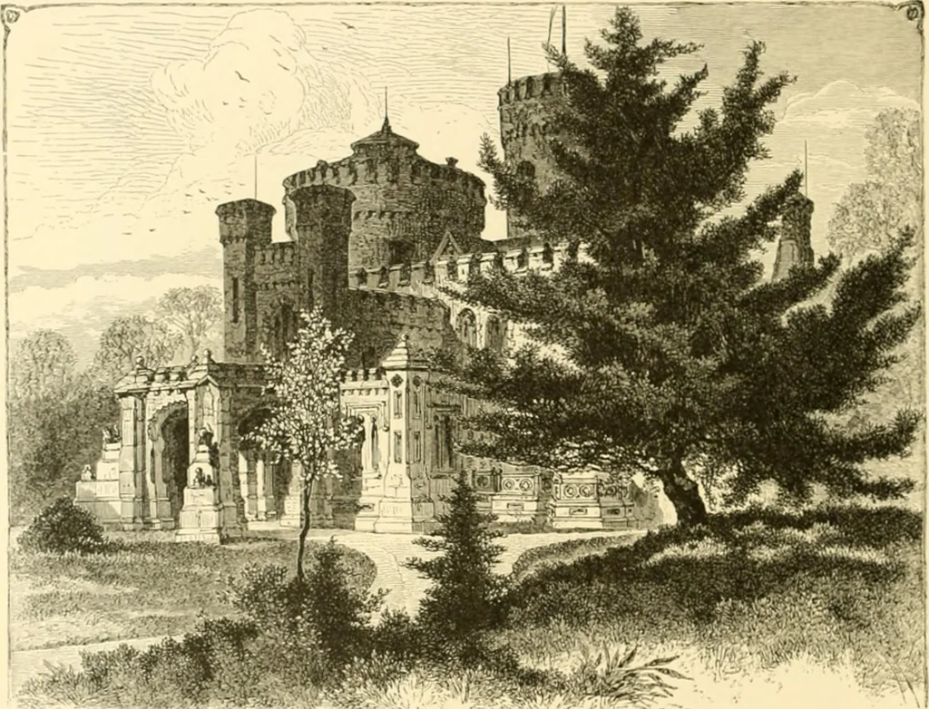 An illustration from The homes of America : with one hundred and three illustrations, 1879, leaf 161