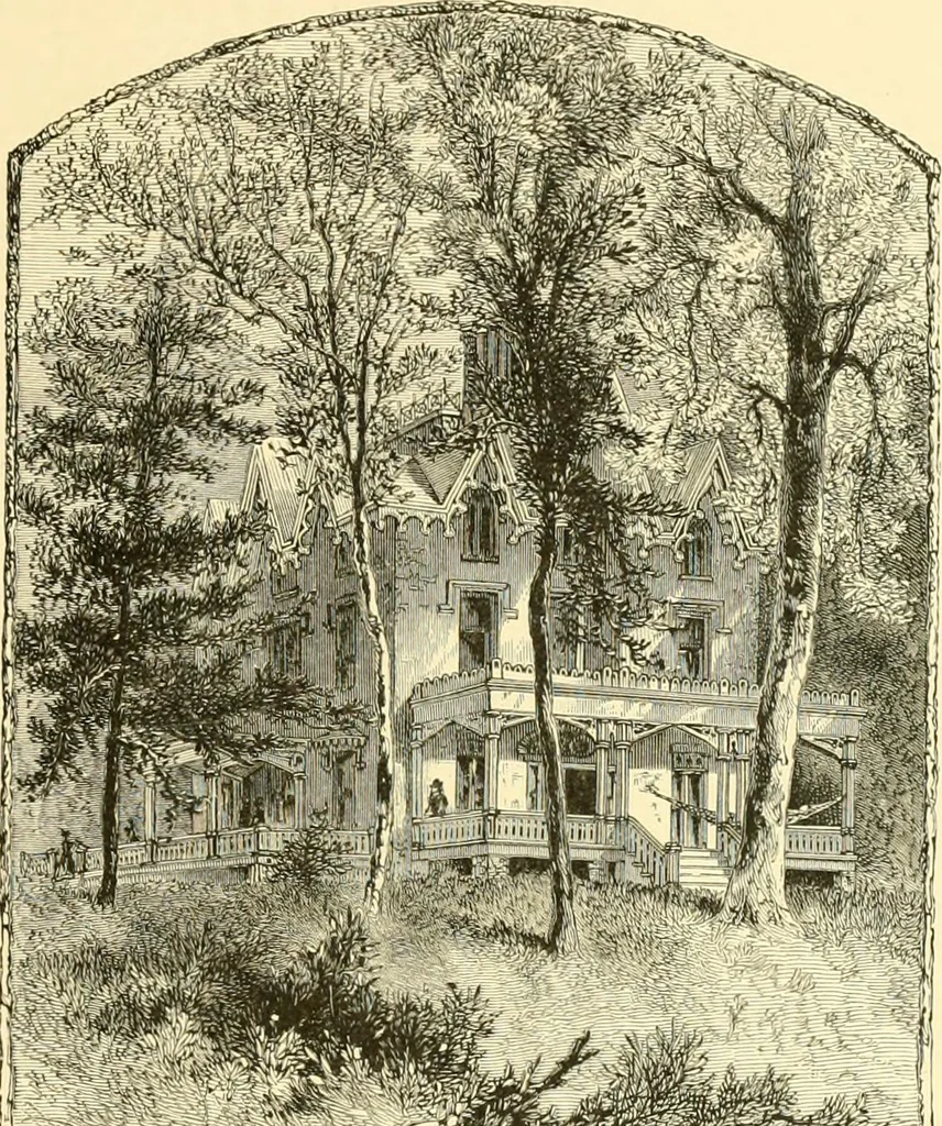 An illustration from The homes of America : with one hundred and three illustrations, 1879, leaf 164