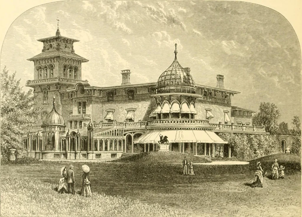 An illustration from The homes of America : with one hundred and three illustrations, 1879, leaf 181
