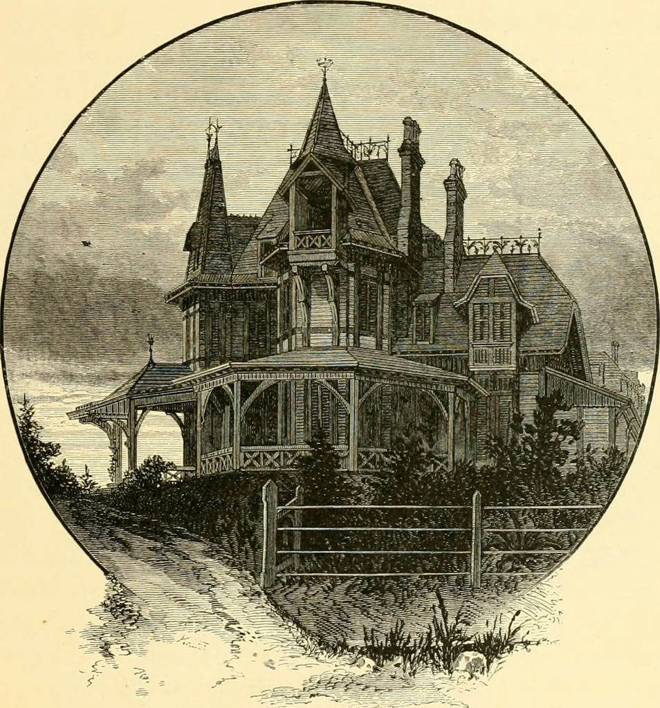 An illustration from The homes of America : with one hundred and three illustrations, 1879, leaf 206