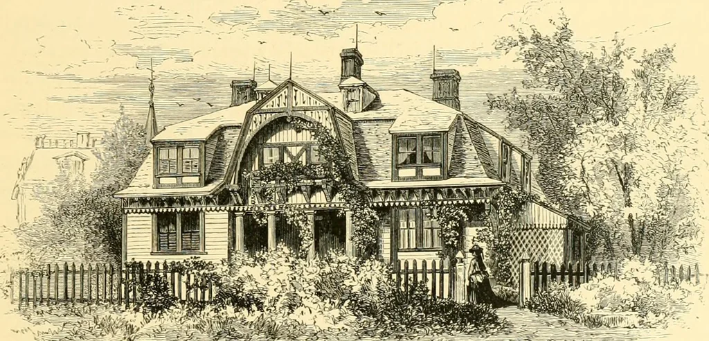 An illustration from The homes of America : with one hundred and three illustrations, 1879, leaf 210