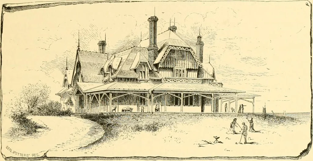 An illustration from The homes of America : with one hundred and three illustrations, 1879, leaf 212