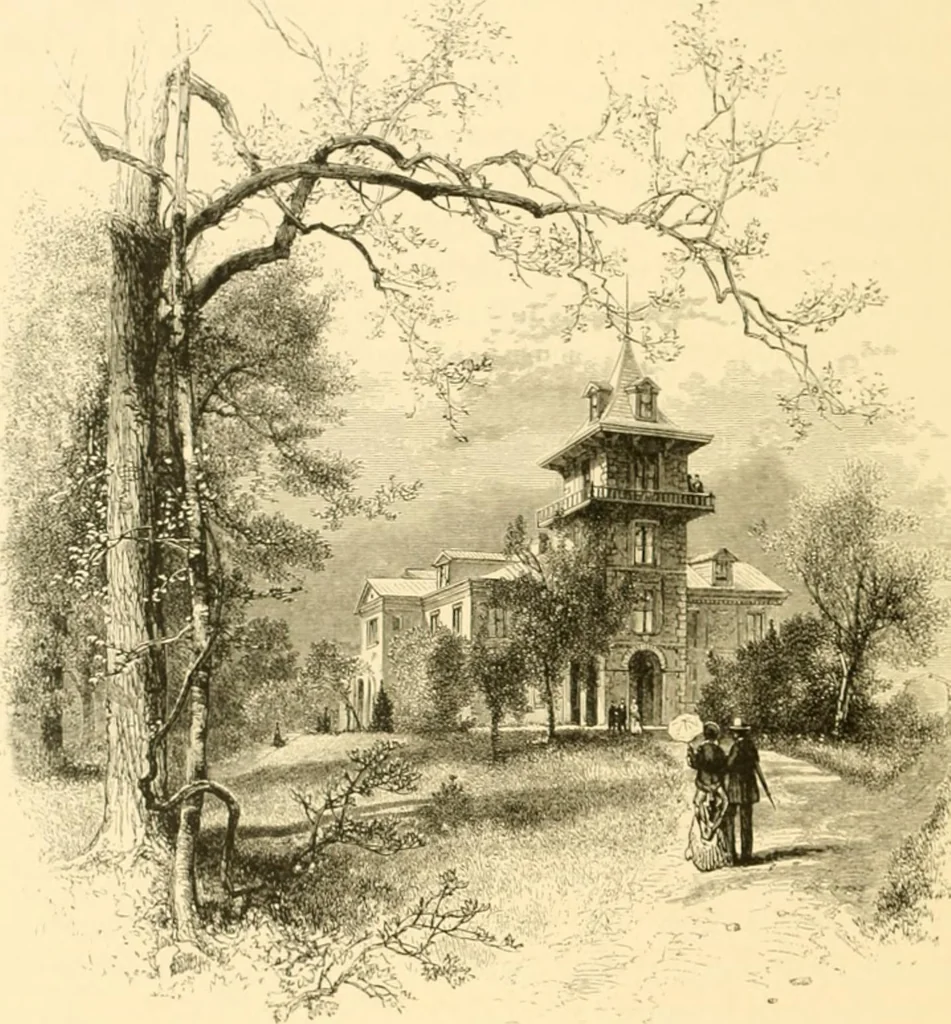 An illustration from The homes of America : with one hundred and three illustrations, 1879, leaf 215