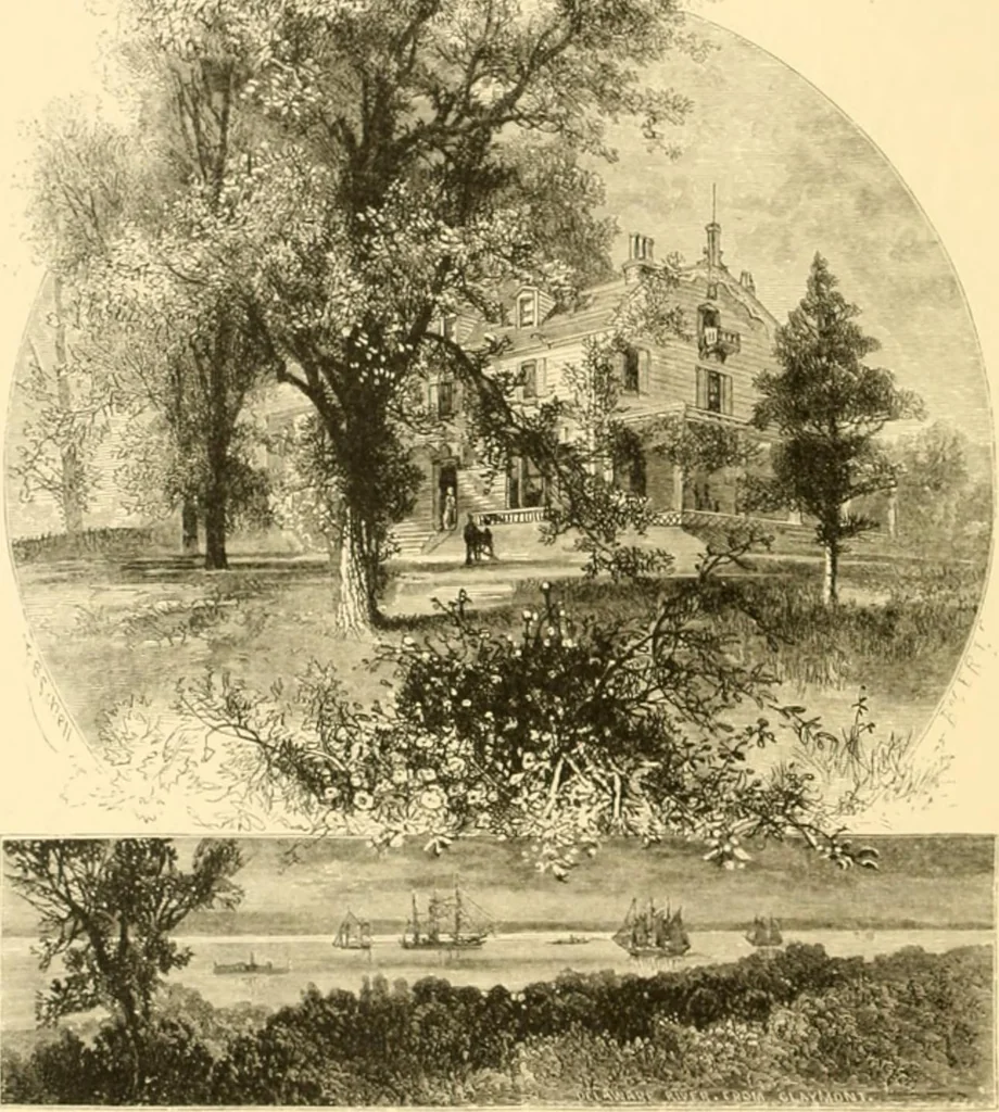 An illustration from The homes of America : with one hundred and three illustrations, 1879, leaf 219