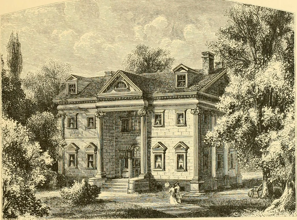 An illustration from The homes of America : with one hundred and three illustrations, 1879, leaf 22
