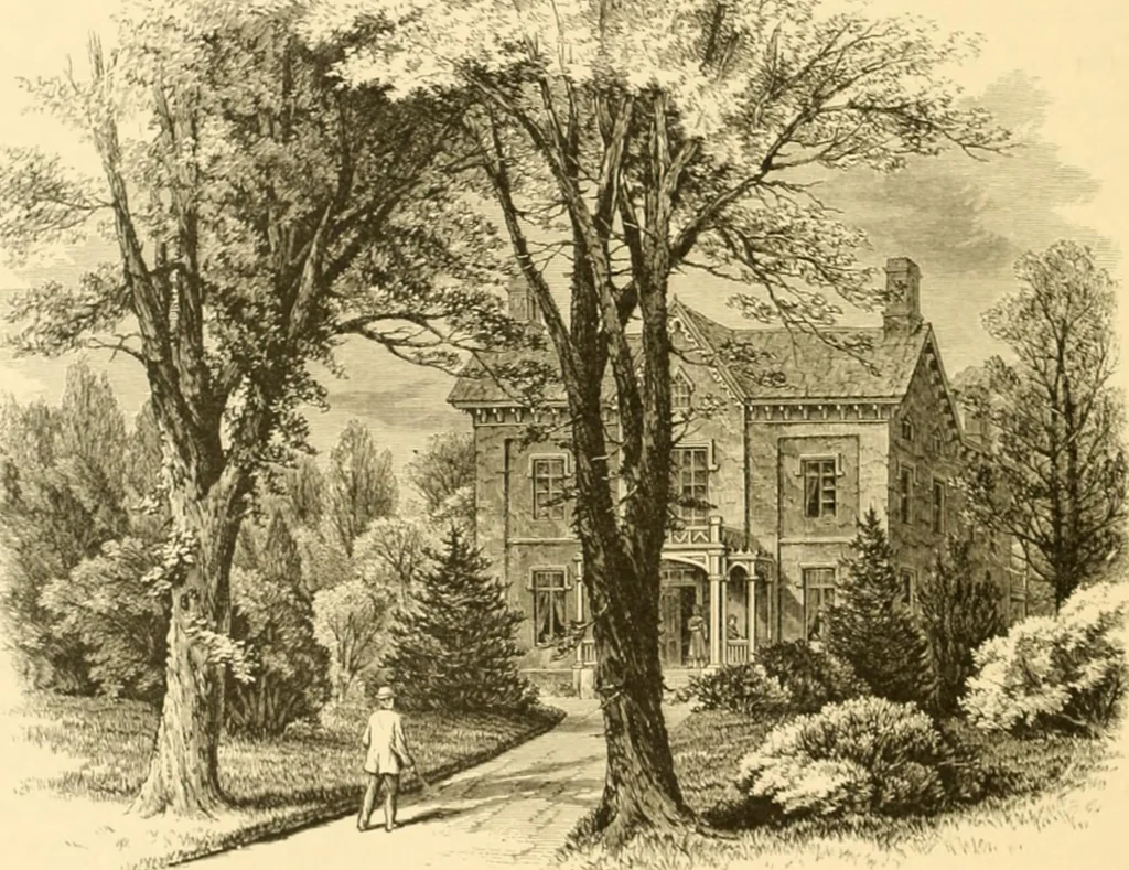 An illustration from The homes of America : with one hundred and three illustrations, 1879, leaf 233