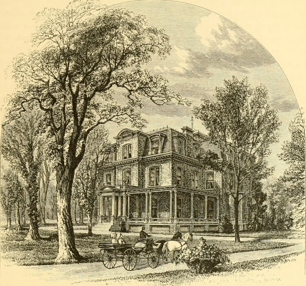 An illustration from The homes of America : with one hundred and three illustrations, 1879, leaf 236