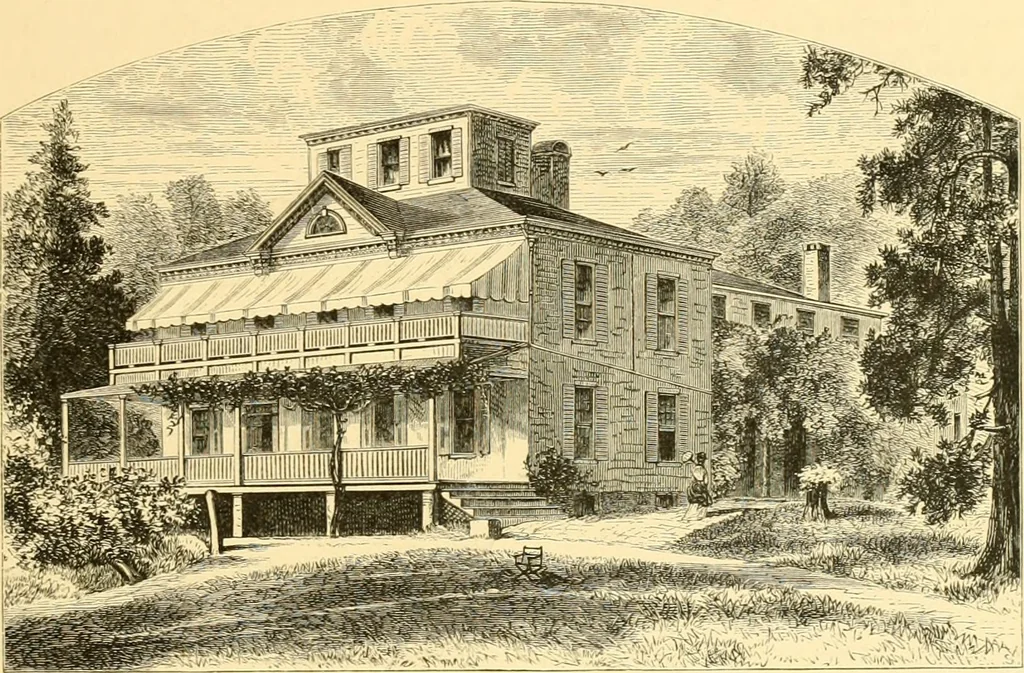 An illustration from The homes of America : with one hundred and three illustrations, 1879, leaf 24