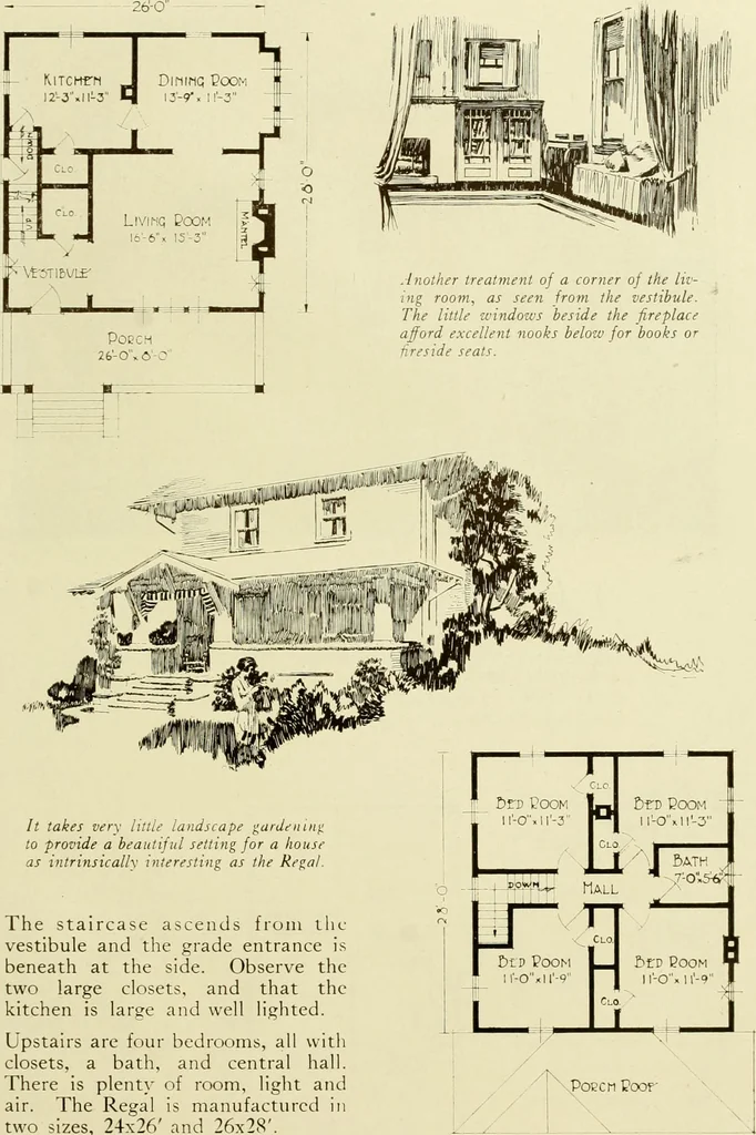 An illustration from Homes of character., 1920, leaf 100