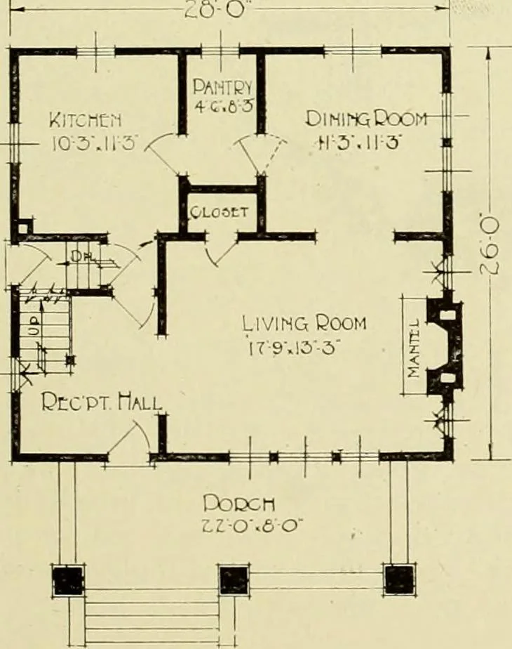 An illustration from Homes of character., 1920, leaf 110