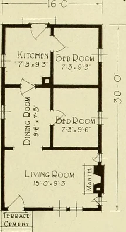 An illustration from Homes of character., 1920, leaf 128