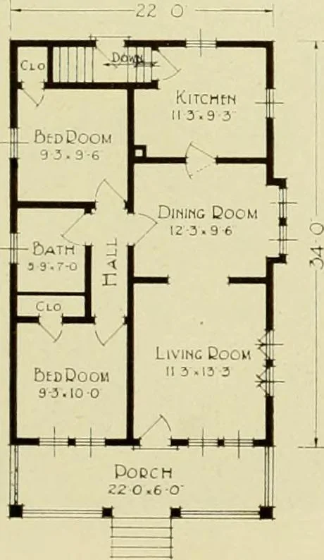 An illustration from Homes of character., 1920, leaf 128
