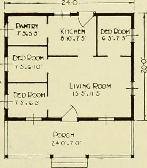 An illustration from Homes of character., 1920, leaf 152
