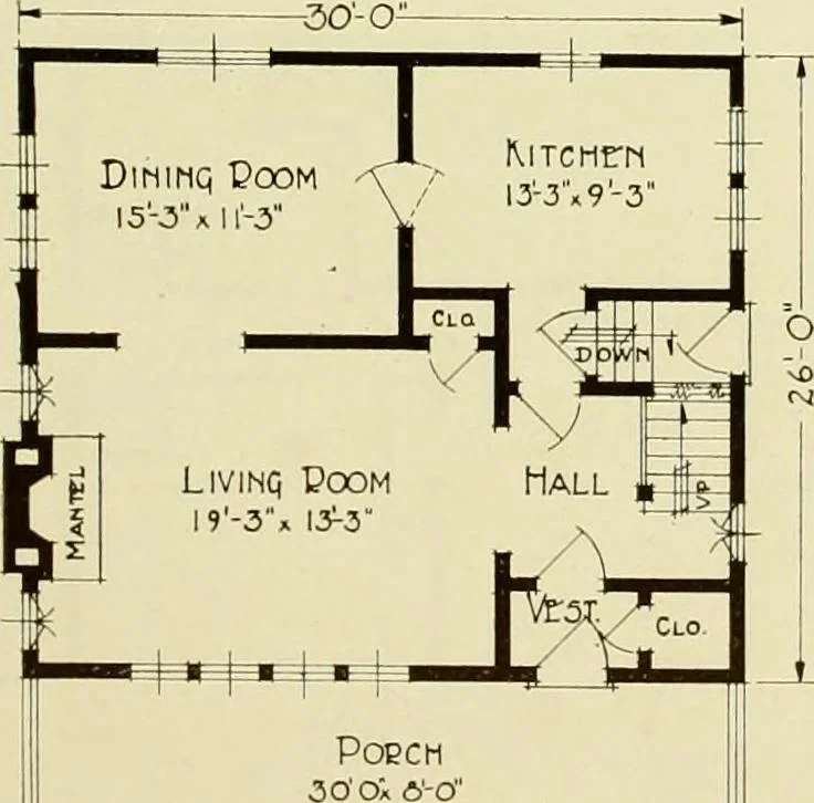 An illustration from Homes of character., 1920, leaf 28
