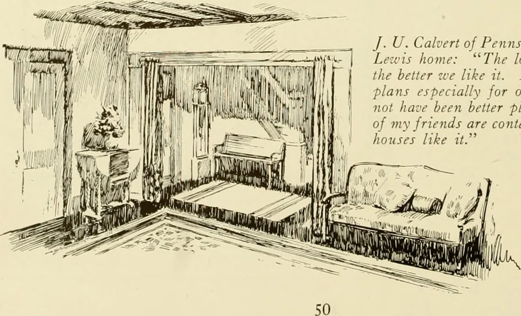An illustration from Homes of character., 1920, leaf 53